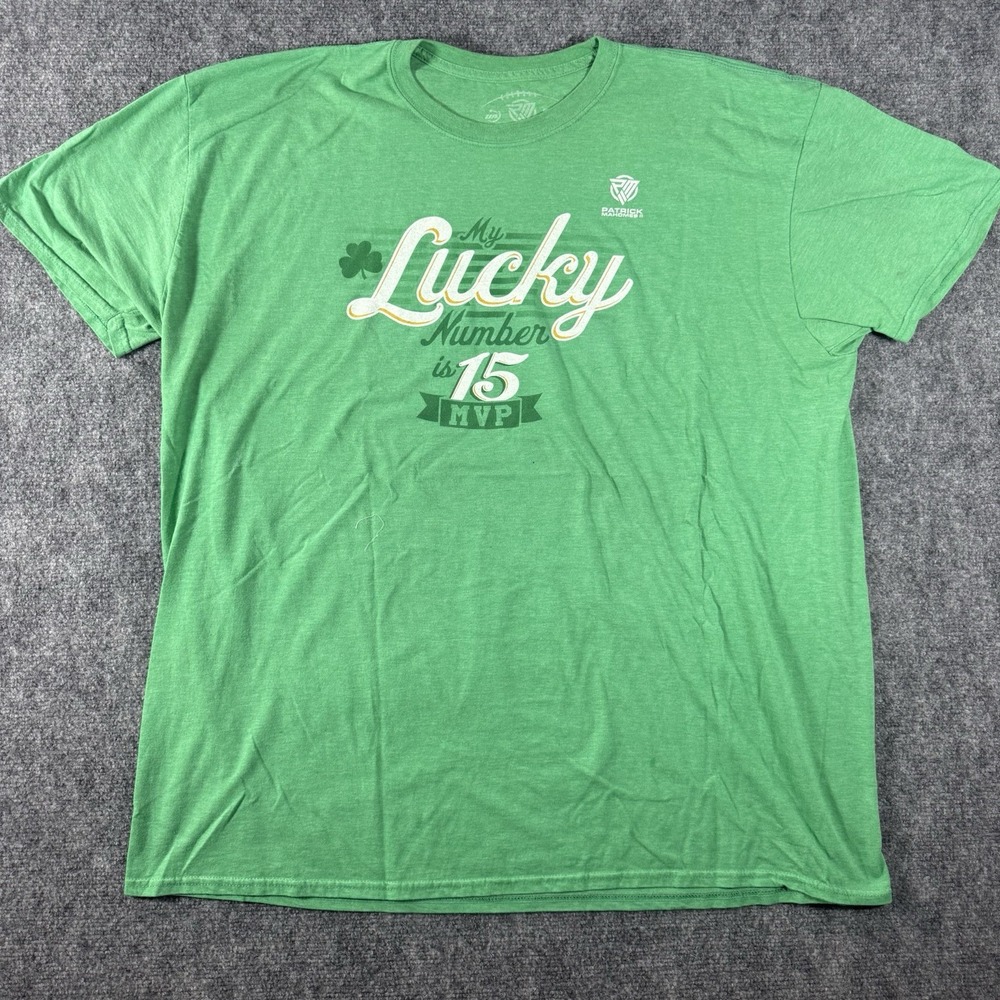 Patrick Mahomes Men's Lucky 15 MVP T-Shirt - Graphic T Shirt Size 3XL